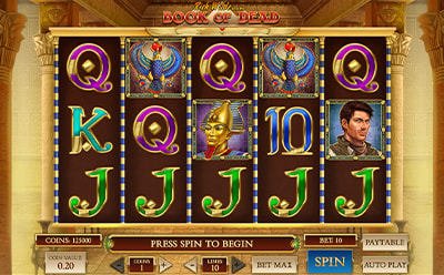 The Book of Dead lošimo automatas PartyCasino lietuviškame internetiniame kazino