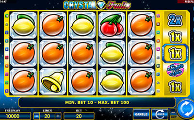 Crystal Fruits lošimo automatas Uniclub lietuviškame internetiniame kazino