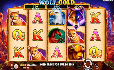 Wolf Gold lošimo automatas 888casino lietuviškame internetiniame kazino